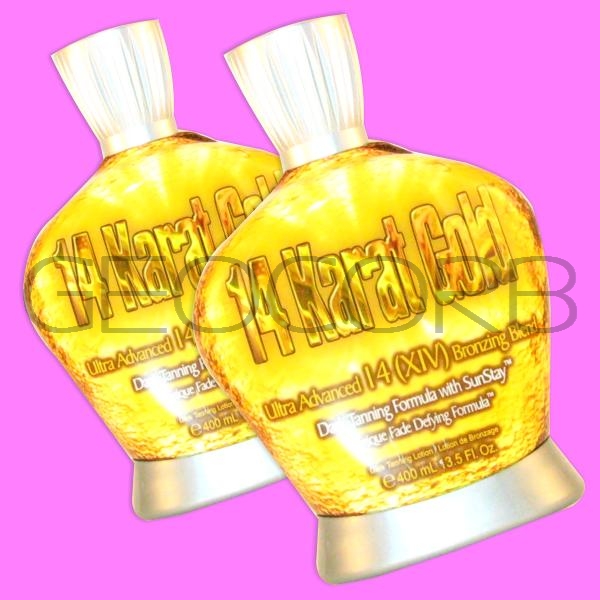 2 Designer Skin 14 K KARAT GOLD Tanning Bed Lotion eBay