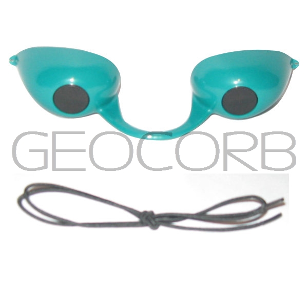 TEAL GREEN PEEPERS TANNING BED EYEWEAR GOGGLES FOR UV PROTECTION EYE