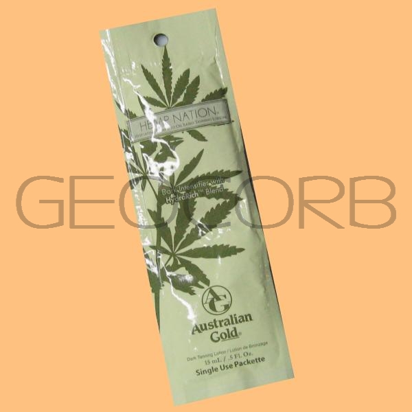 AUSTRALIAN GOLD HEMP NATION INTENSIFIER PACKET TANNING BED LOTION SAMPLE