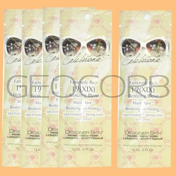 packets Playboy tanning lotion Designer Skin Tanning lotion packets