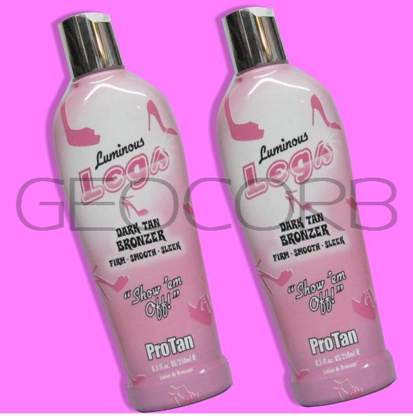 2 PROTAN PRO TAN LUMINOUS LEGS LEG BRONZER TANNING BED LOTION FAST